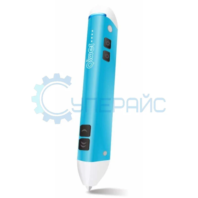 3D ручка Qiwer 703D с аккумулятором и 180 метрами пластика фото 1