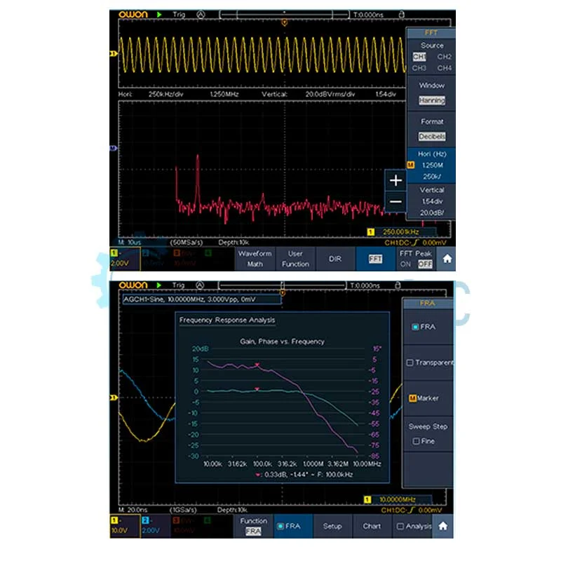 Настольный осциллограф OWON XDS4354 (4 канала, 350 МГц) фото 4