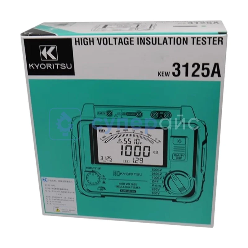 Высоковольтный тестер сопротивления изоляции Kyoritsu 3125A фото 2