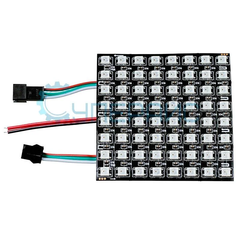 Матрица 8х8 адресных RGB светодиодов WS2812B фото 1