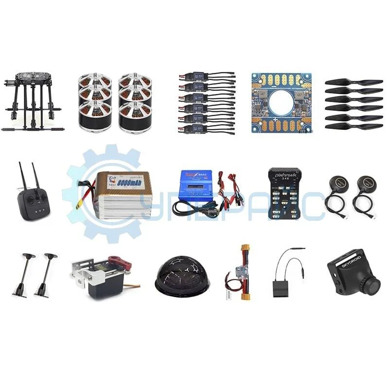 Набор для сборки гексакоптера ZD850 с аппаратурой радиоуправления T10 и полётным контроллером PIX 2.4.8 фото 1