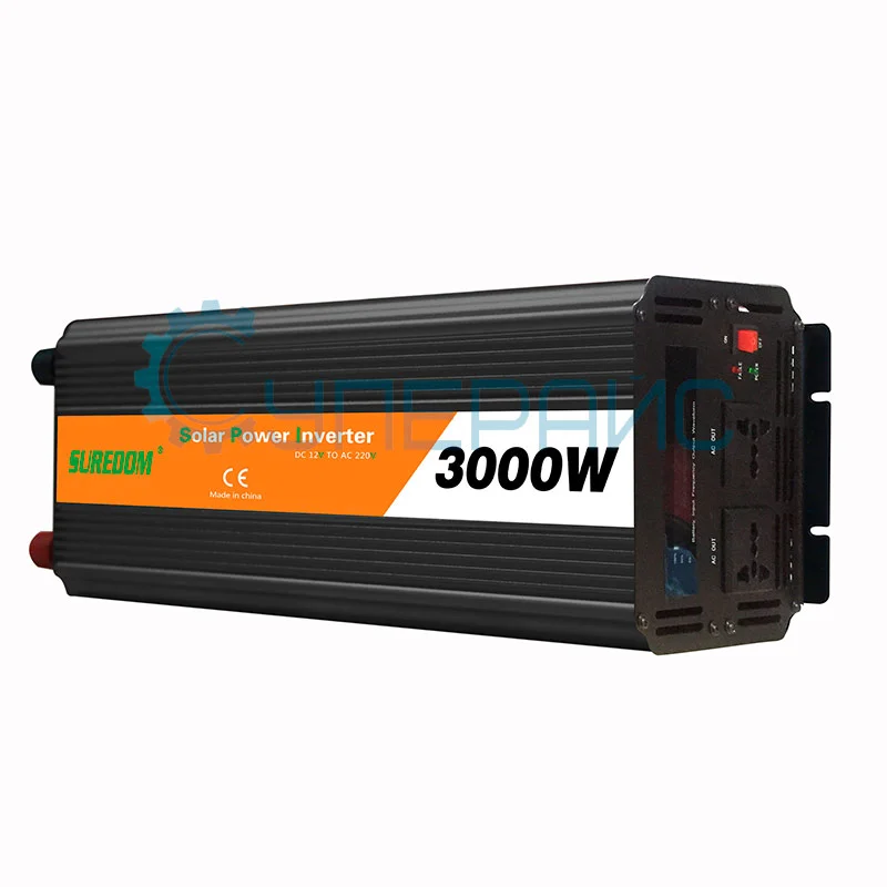 Инверторный преобразователь SUREDOM SFRD-3000W, 12В-220В, 3000 Вт фото 2
