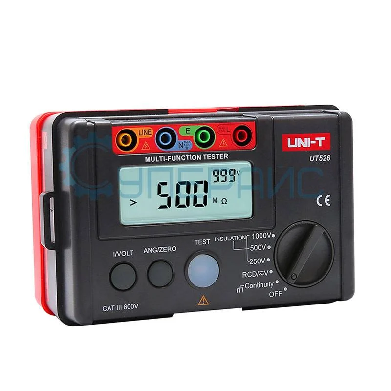 Измеритель параметров УЗО и сопротивления изоляции UNI-T UT526 фото 2