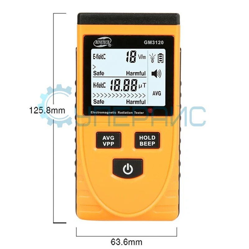 Измеритель электромагнитного поля Benetech GM3120 фото 6