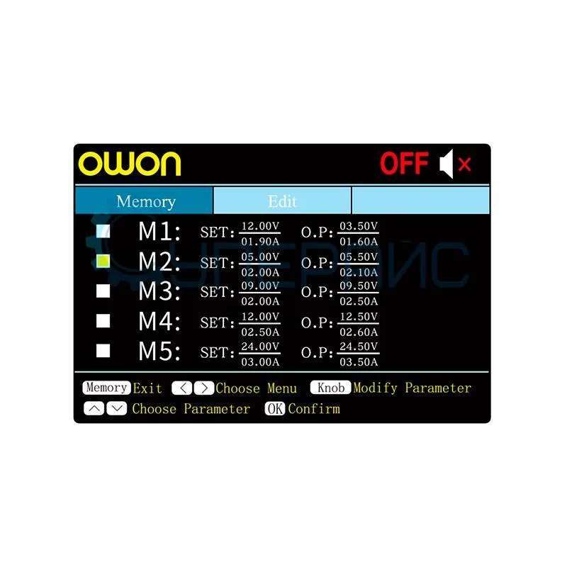 Лабораторный блок питания OWON P4603 (60В, 3А) фото 5