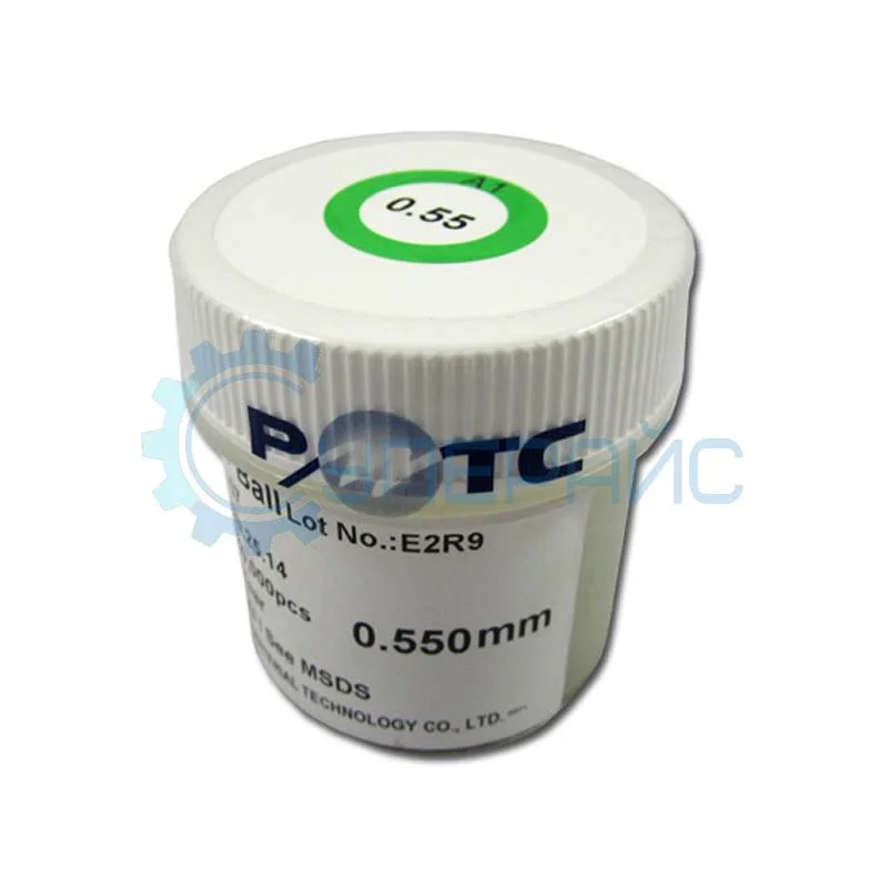 BGA шарики припоя для реболлинга 0,55 мм. 250000 шт. фото 1