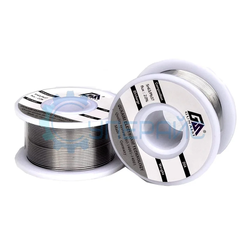 Припой олово-свинец GUNAISI Sn63/Pb37 1.2 мм 50 г фото 1