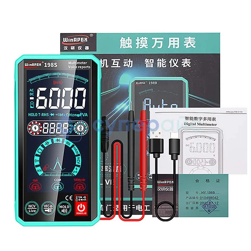 Сенсорный мультиметр WinAPEX 198B фото 3
