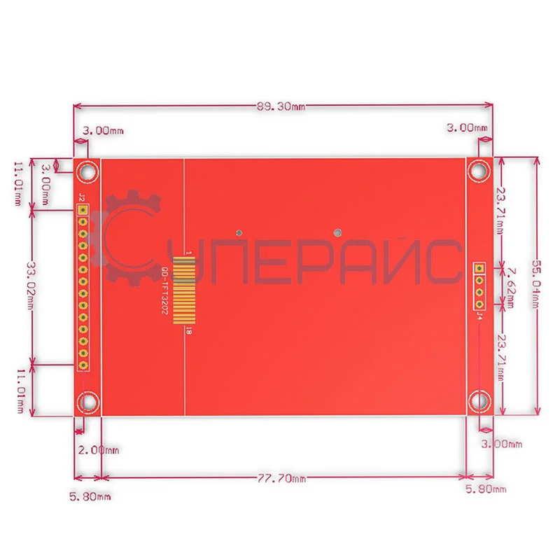 3.2 дюймовый TFT-дисплей 320x240 (без сенсора) фото 4