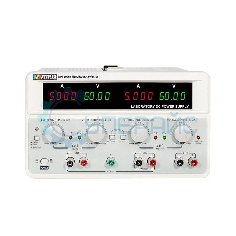 Двухполярный линейный источник питания MATRIX MPS-6005H-3 (60В, 5А) фото 1
