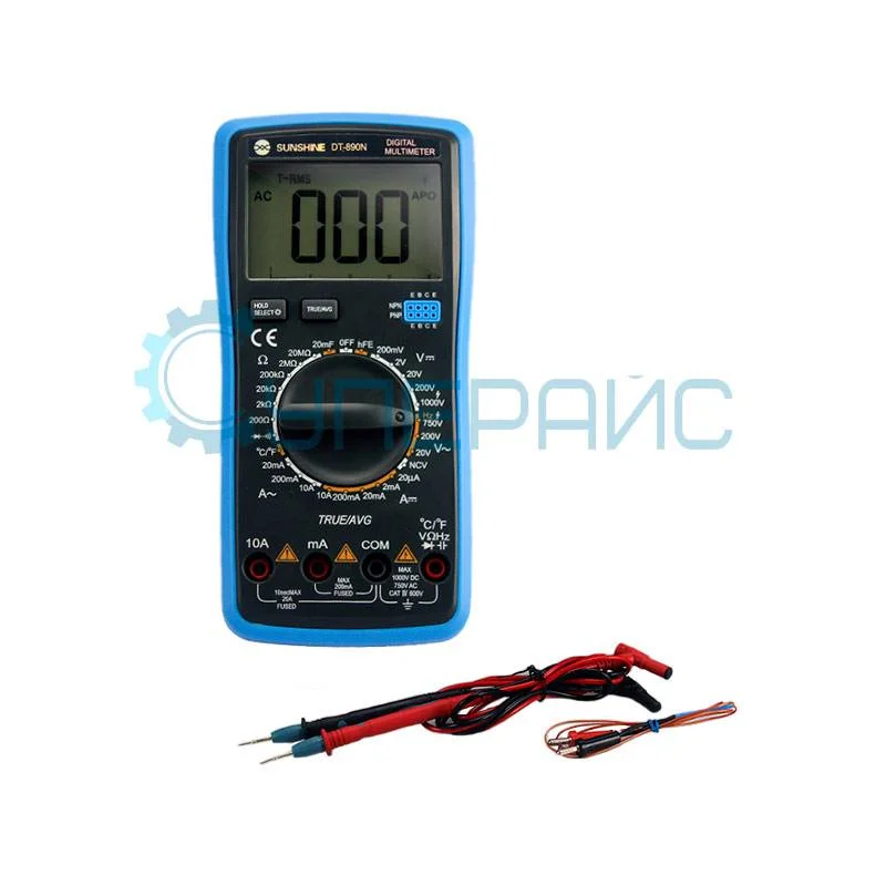 Портативный ампервольтомметр SUNSHINE DT-890N фото 5