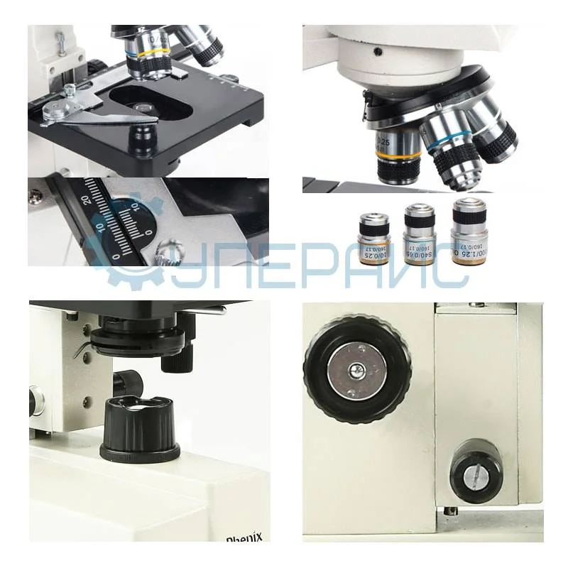 Биологический микроскоп Phenix XSP-35TV (1600x) с семидюймовым экраном фото 5