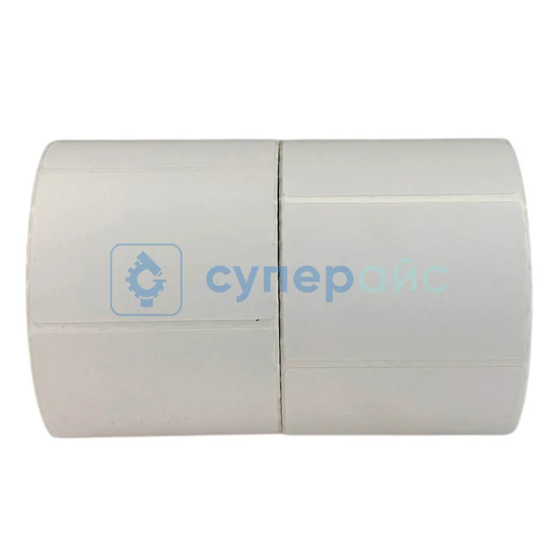 Термоэтикетки 58x40 мм, 2 рулона, ЭКО, 700 этикеток, без печати, со втулкой фото 4