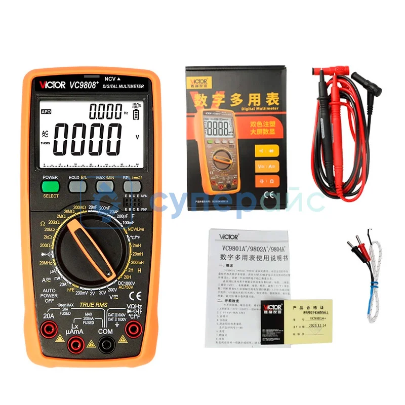 Мультиметр Victor VC9808+ фото 3