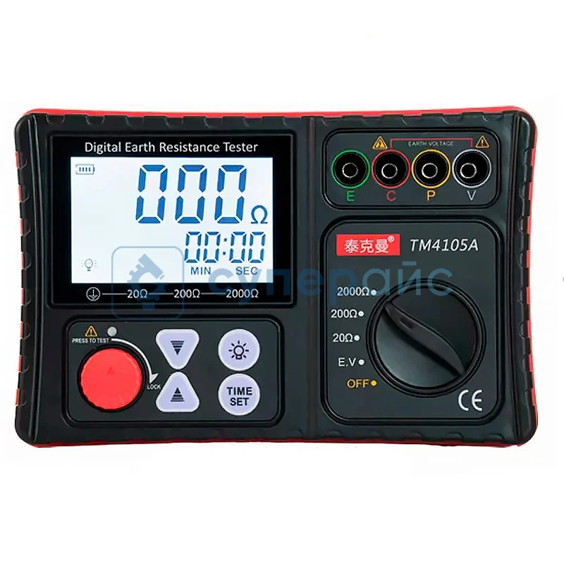 Цифровой тестер заземления Tekkman TM4105A фото 1