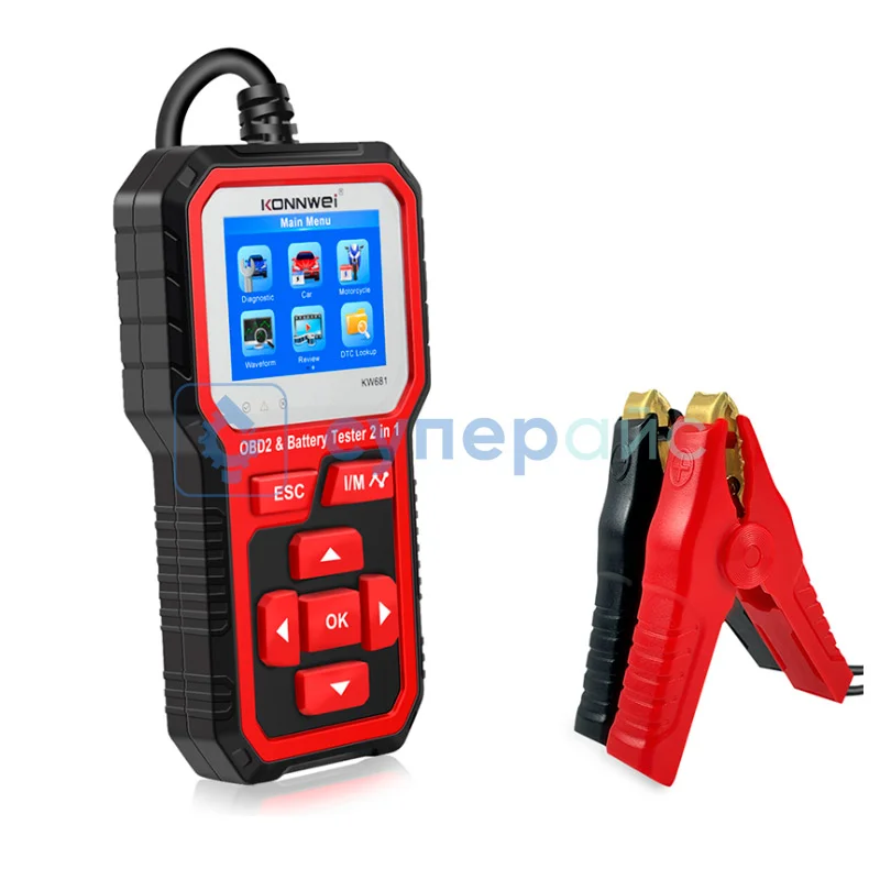 Автомобильный тестер АКБ Konnwei KW681 фото 2