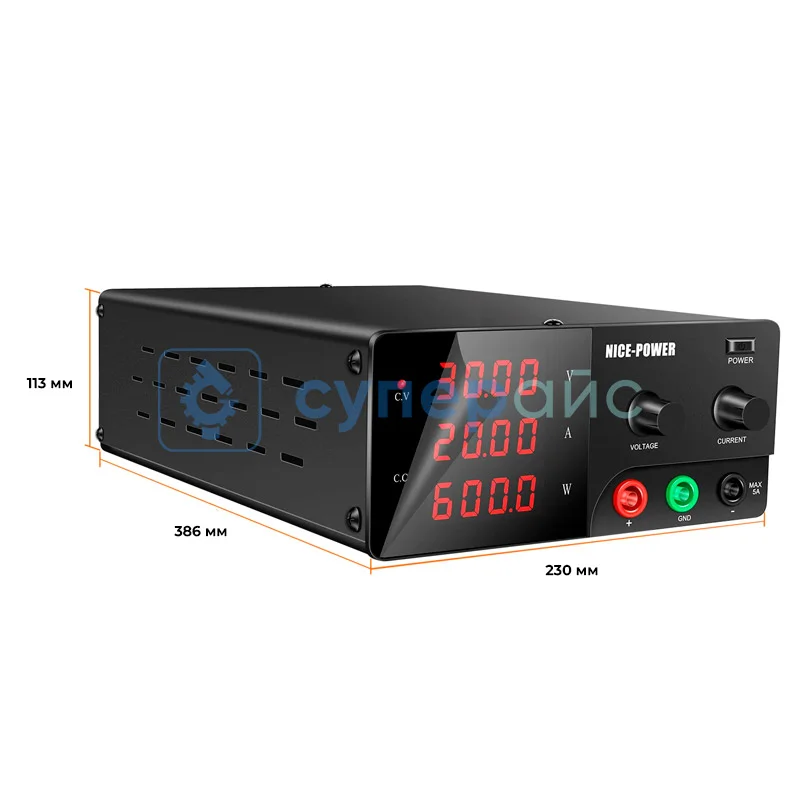 Регулируемый блок питания Nice-Power R-SPS3030 (30В, 30А) фото 2