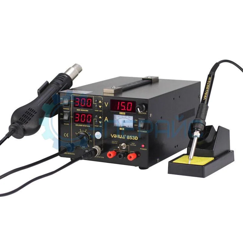 Цифровая паяльная станция YIHUA 853D (3 в 1) фото 1