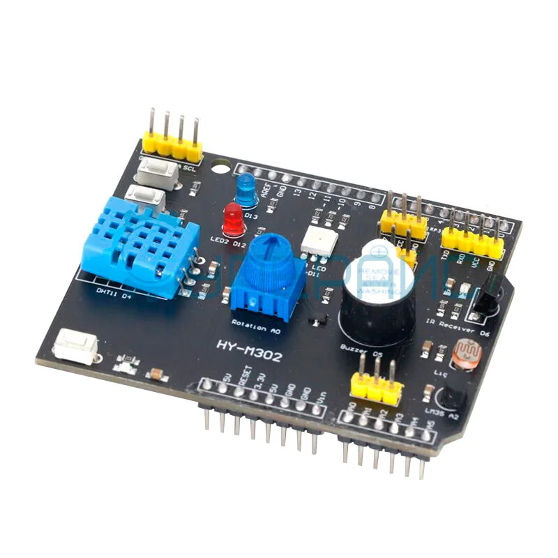 Многофункциональная плата расширения для Arduino UNO R3 с датчиком DHT11 и LM35 фото 2