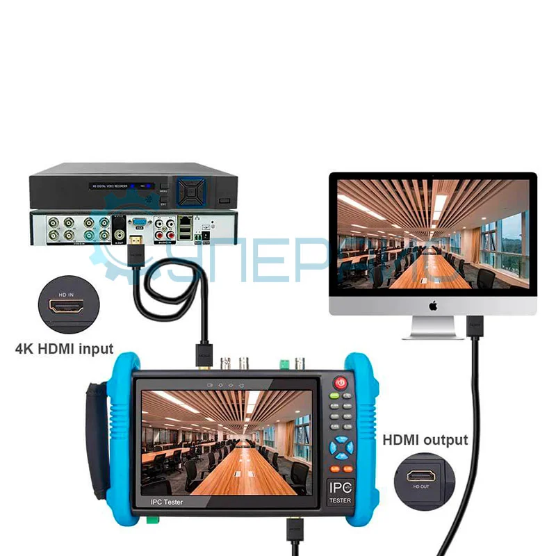 Универсальный монитор-тестер Noyafa NF-IPC716ADHS фото 6