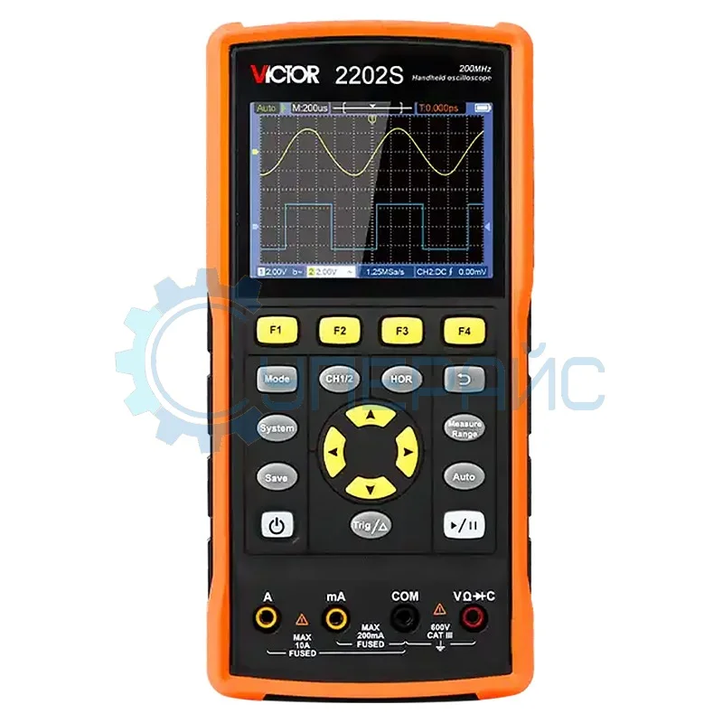 Осциллограф портативный Victor 2202S с генератором сигналов фото 1