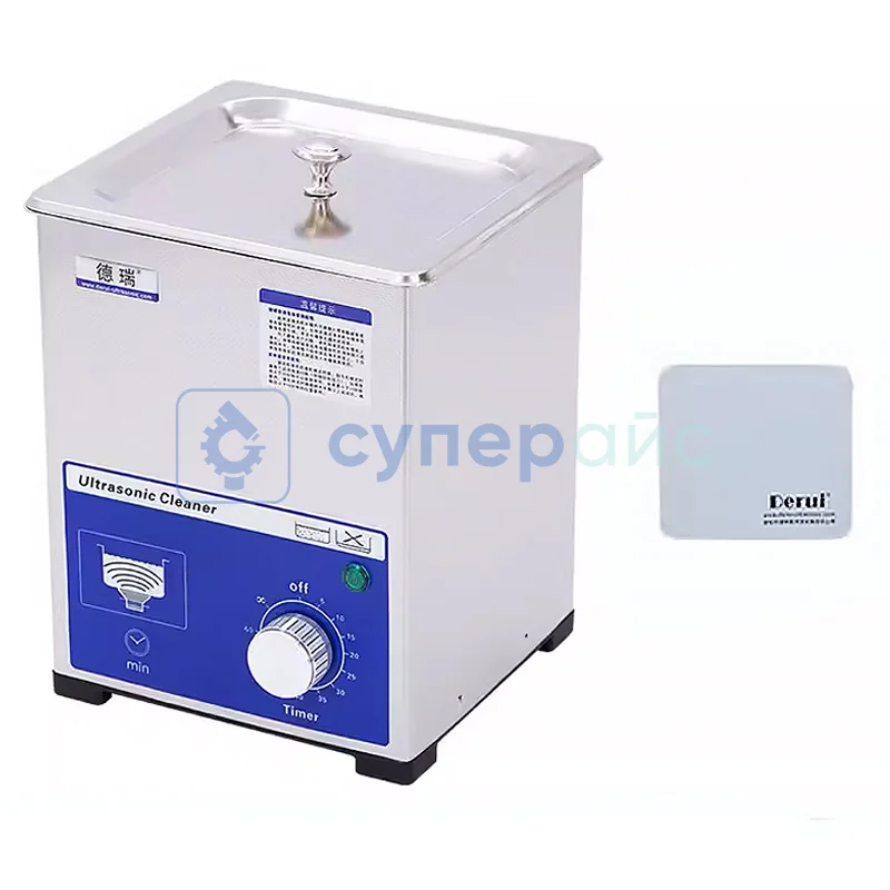 Ванна ультразвуковая Derui MS20 80 Вт с салфеткой фото 1