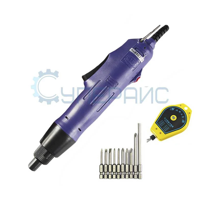 Электрическая отвертка Oushen OS-500 с набором бит и пружинным балансиром (шестигранные биты) фото 4