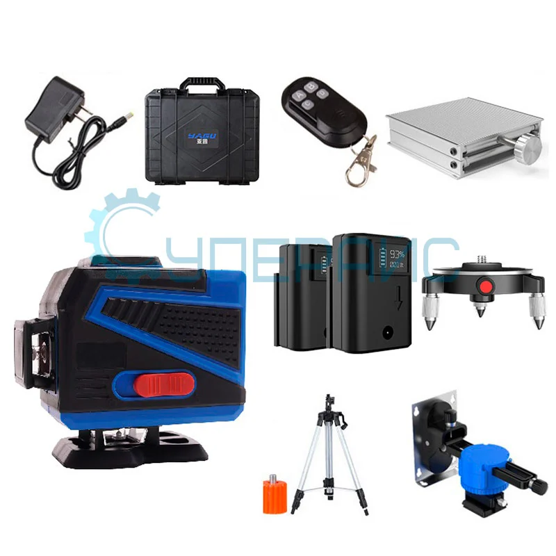 Построитель плоскостей YAGU YGDSSPY (8 лучей) со штативом фото 14