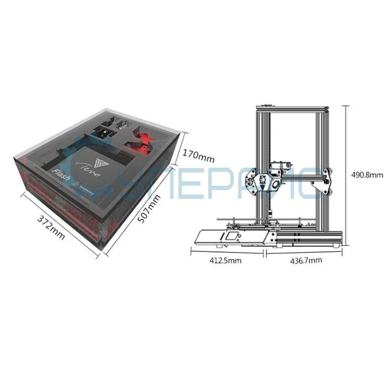 3D принтер Tevo Flash Dual Z TMC2100 Driver с датчиком BLTouch фото 9