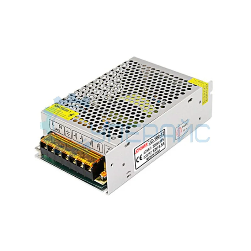 Блок питания JCPOWER JC-100-12 (12В, 8.5А, 100Вт) фото 1