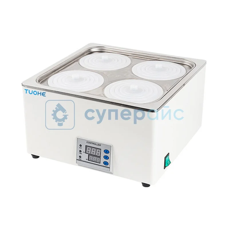 Лабораторная баня с защитой от сухого нагрева Tuohe HH-4S фото 1