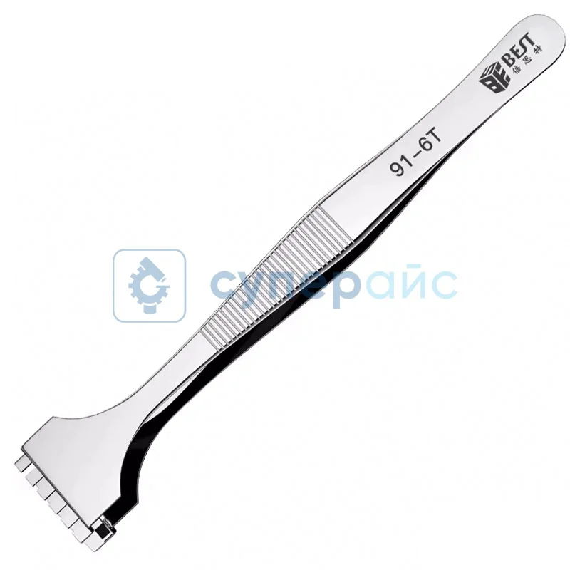 Антистатический металлический пинцет BEST BST-91-6T фото 1