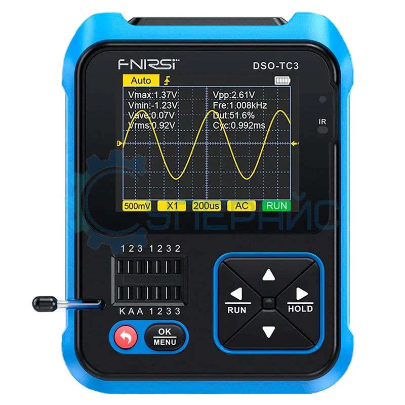 Тестер транзисторов с осциллографом и генератором сигналов FNIRSI DSO-TC3 (3 в 1) фото 1