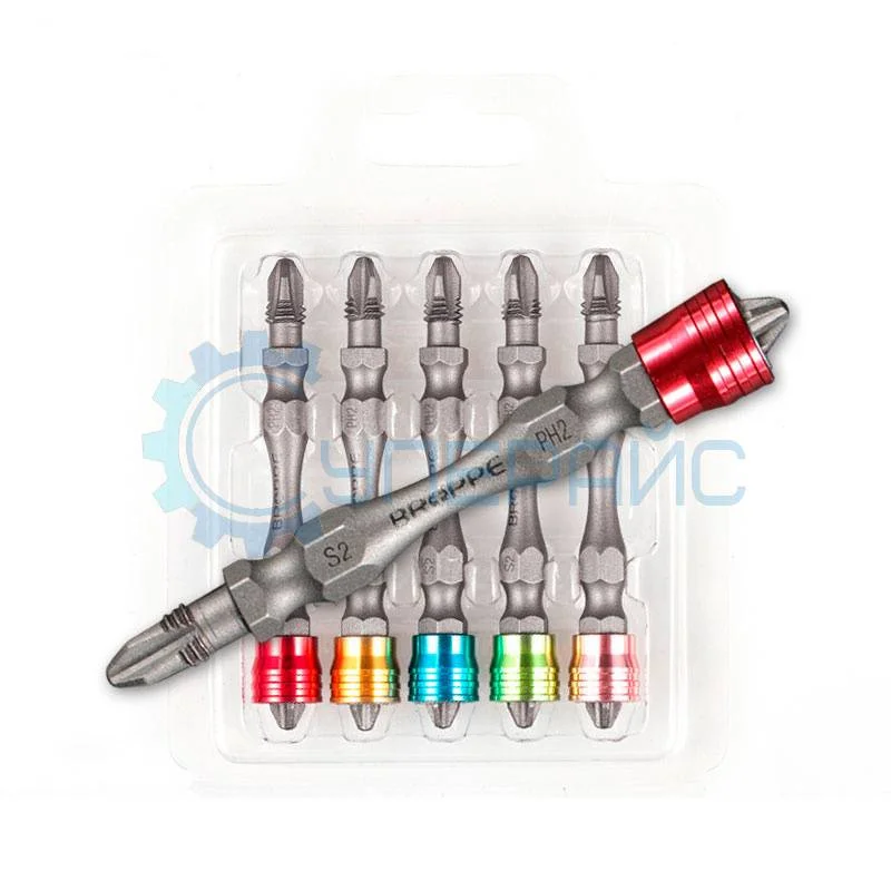 Набор крестовых бит BROPPE PH2 5 шт фото 1