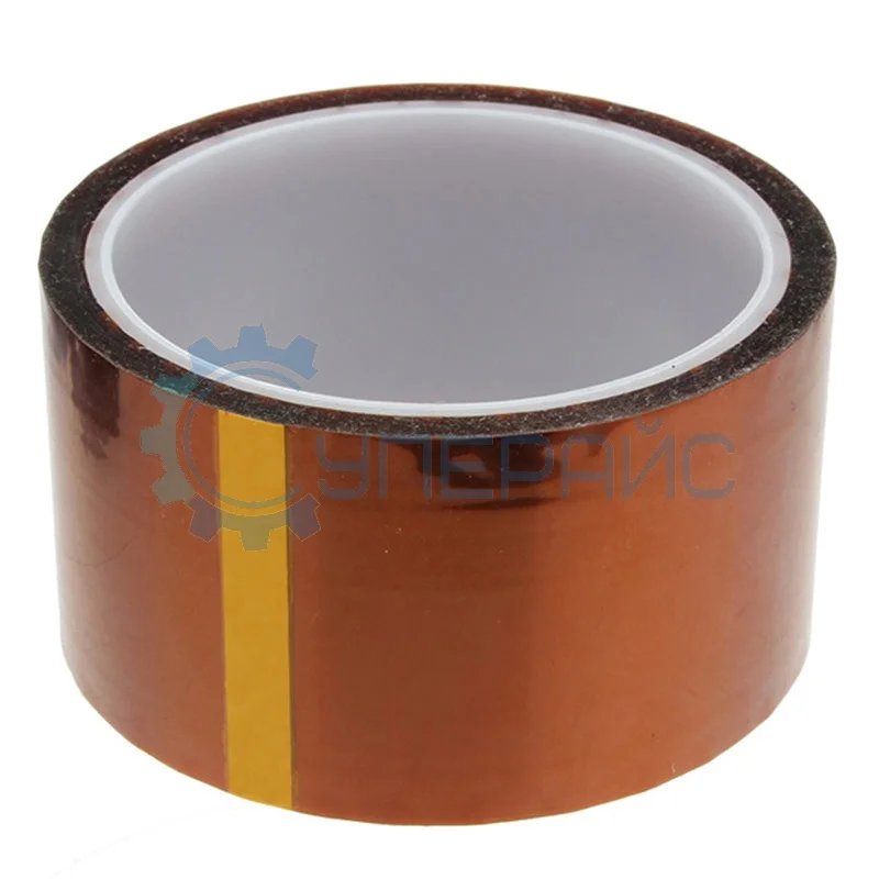 Термоскотч двусторонний (полиимидный скотч) 60мм х 10м фото 1