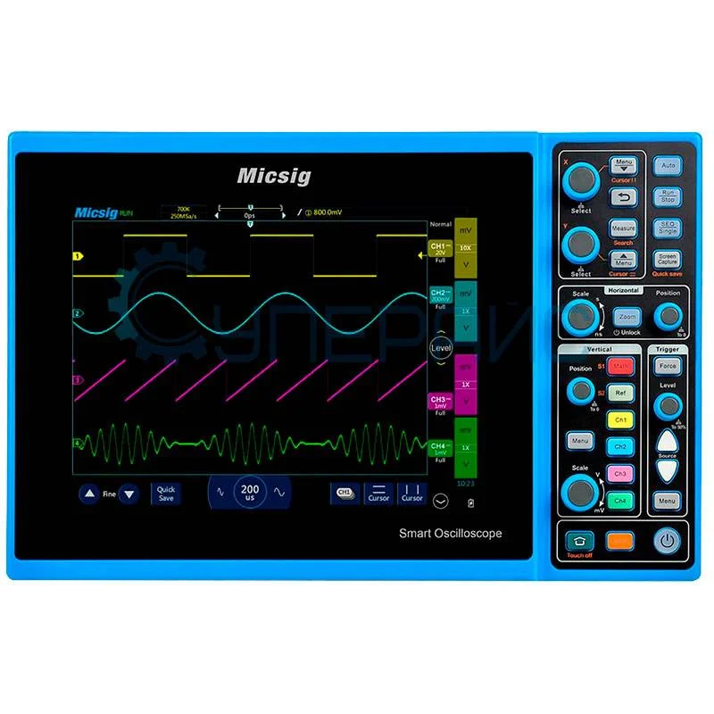 Четырехканальный планшетный осциллограф Micsig STO1104C Plus фото 1