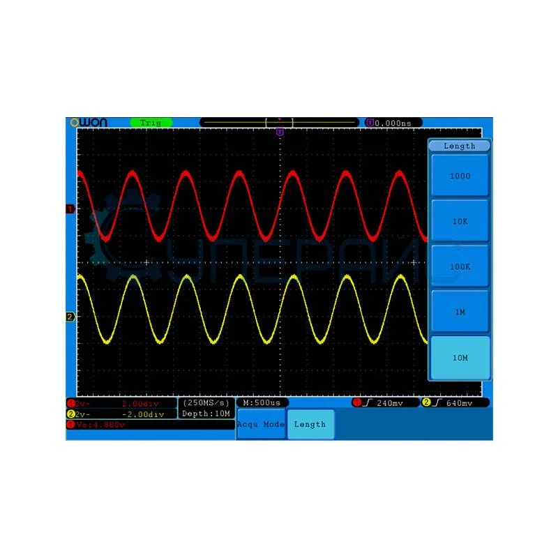 Настольный осциллограф OWON SDS7072 (2 канала, 70 МГц) фото 6
