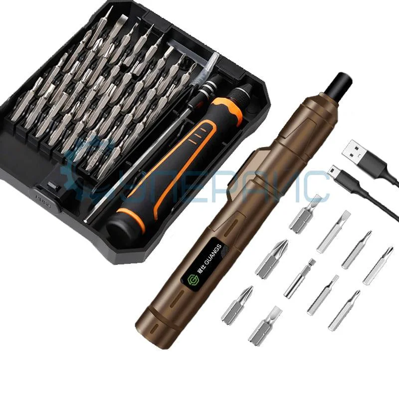 Аккумуляторная отвертка Guangs DDLSP с набором бит фото 2