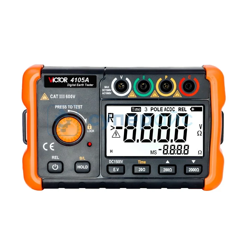 Цифровой измеритель сопротивления заземления VICTOR 4105A фото 1