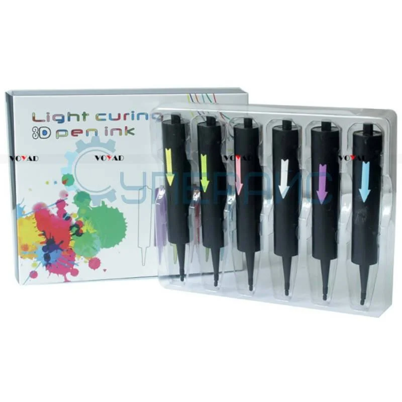 Набор картриджей для холодной 3D ручки 6 шт фото 1