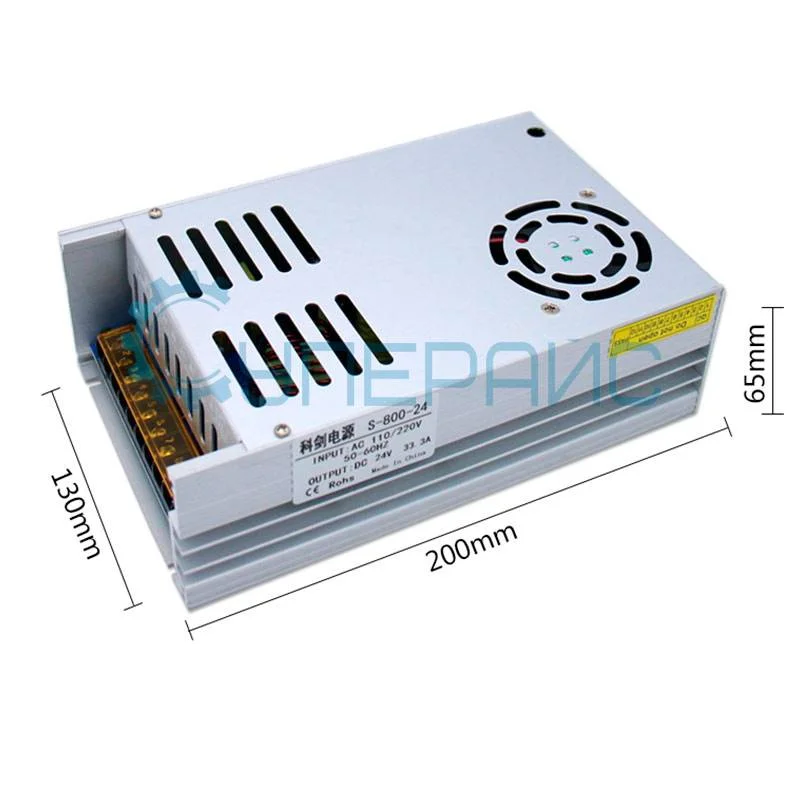 Импульсный блок питания Kejian S-800-24 (24В, 33.3А) фото 1