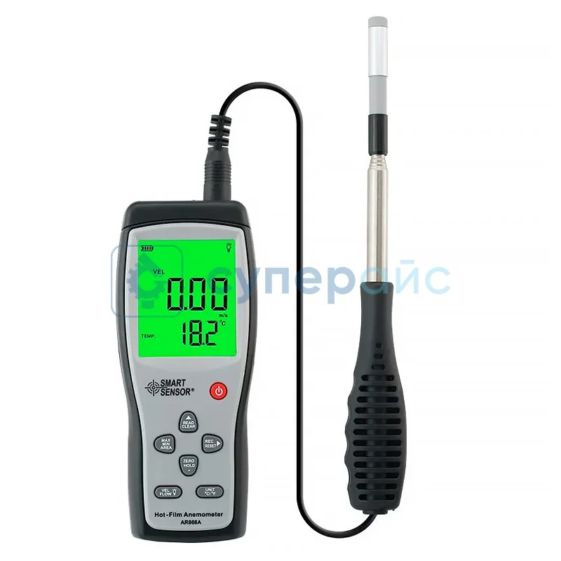 Тестер скорости ветра Smart Sensor AR866A фото 1