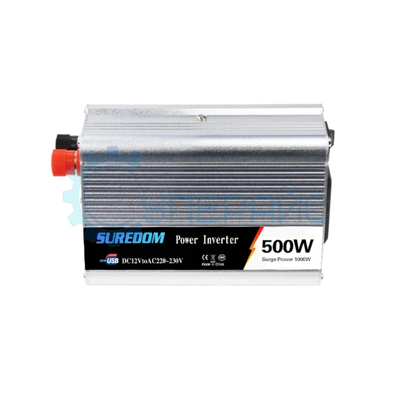 Инвертор для автомобиля SUREDOM YSCZ-500W, 12В-220В, 500 Вт фото 1