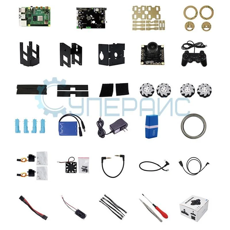 Робот-конструктор Yahboom Raspblock AI Smart Car на базе Raspberry Pi 4B (4 ГБ) фото 6