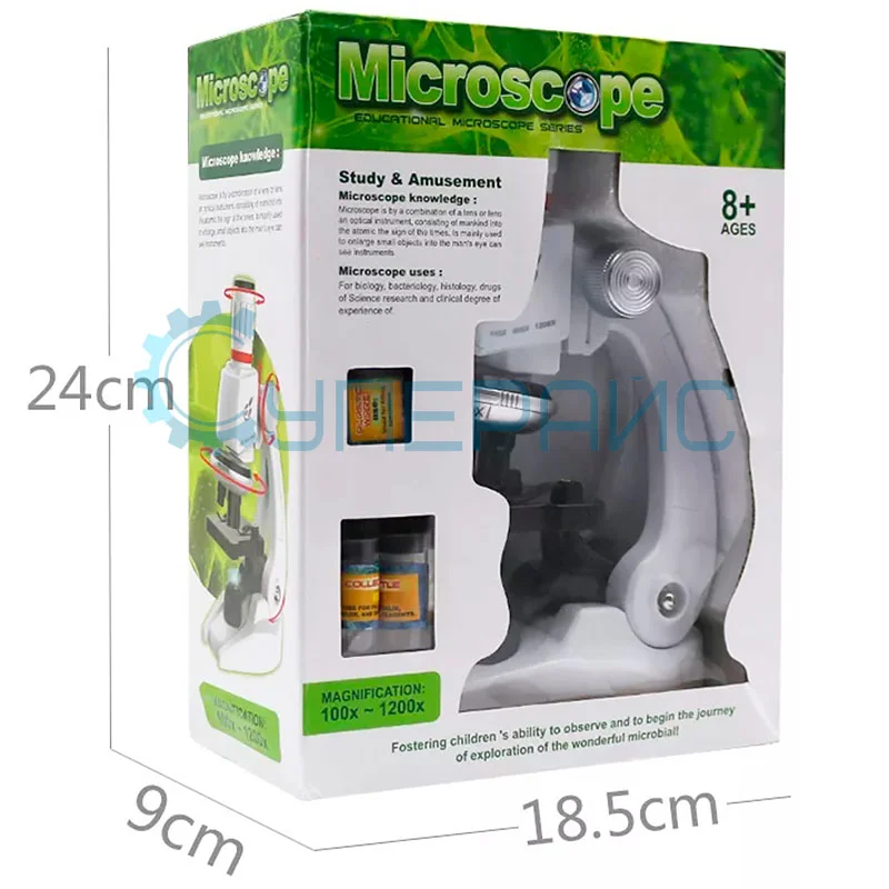 Детский микроскоп 1200X с адаптером для смартфона фото 15