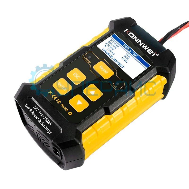 Анализатор автомобильных аккумуляторных батарей Konnwei KW510 фото 4