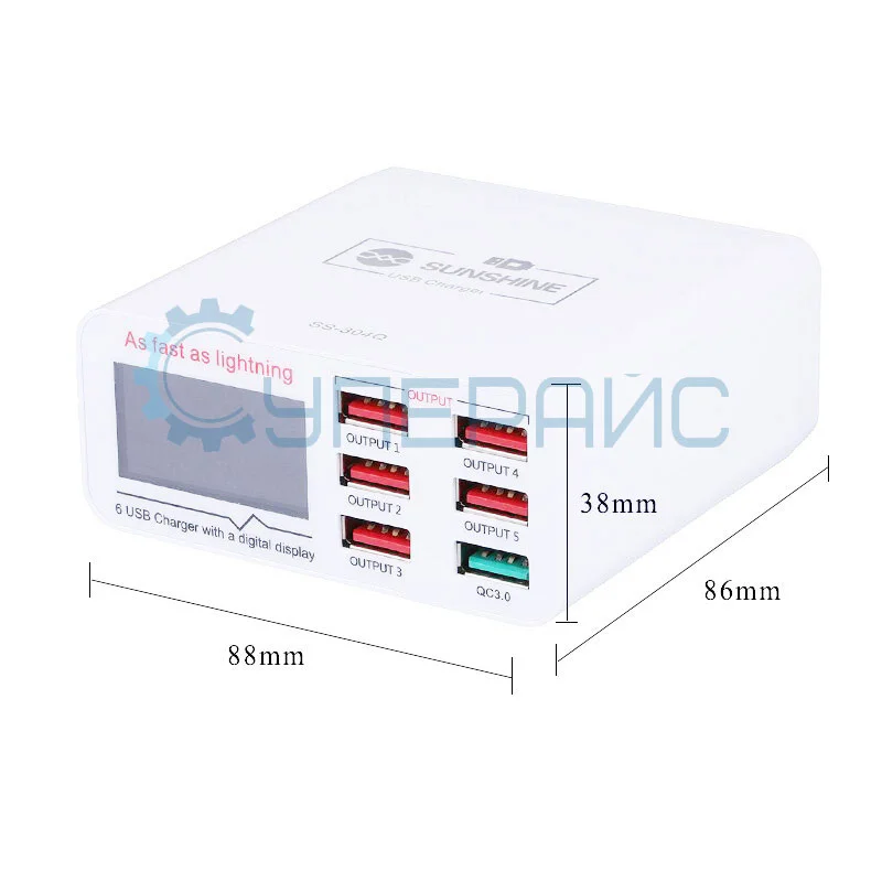 Док-станция USB для зарядки SUNSHINE SS-304Q фото 2
