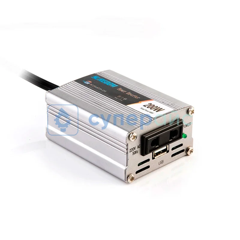 Инвертор напряжения DC-AC SUREDOM YSCZ-200W, 12В-220В, 200 Вт фото 2