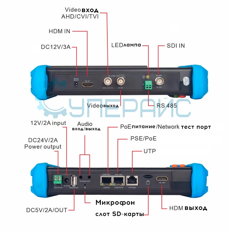 Универсальный монитор-тестер Noyafa NF-IPC716ADHS фото 5