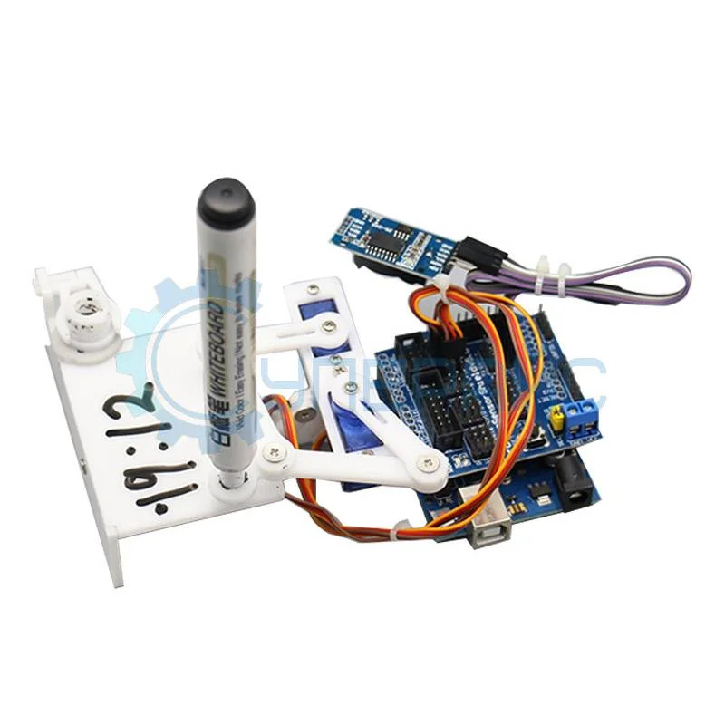 Пишущий робот-часы Plotclock DIY конструктор с контроллером, совместимым со средой Arduino фото 1